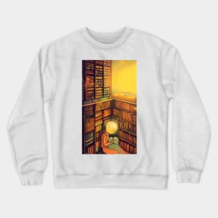 Hygge Library for Bookworm - Find me at the library antique vintage Crewneck Sweatshirt